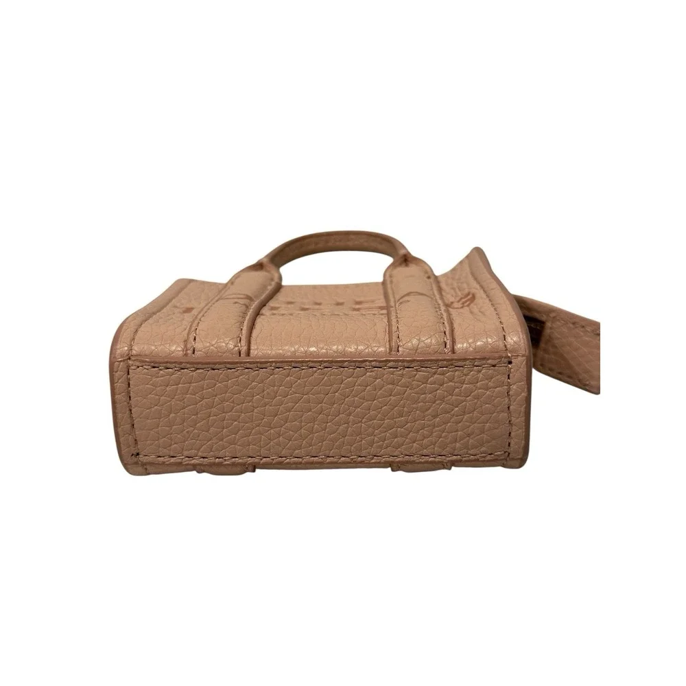 Marc Jacobs The Leather Nano Tote Bag Charm Rose